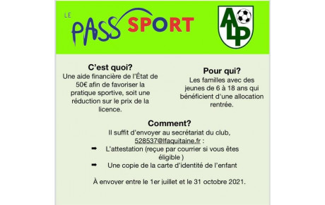 Le gouvernement met en place le Pass’Sport : une nouvelle allocation de rentrée sportive de 50 € par enfant pour financer tout ou partie de son inscription dans une association sportive volontaire.